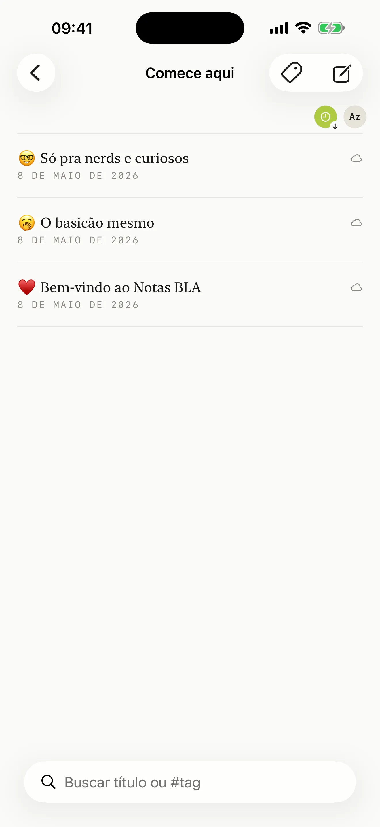 lista notas
