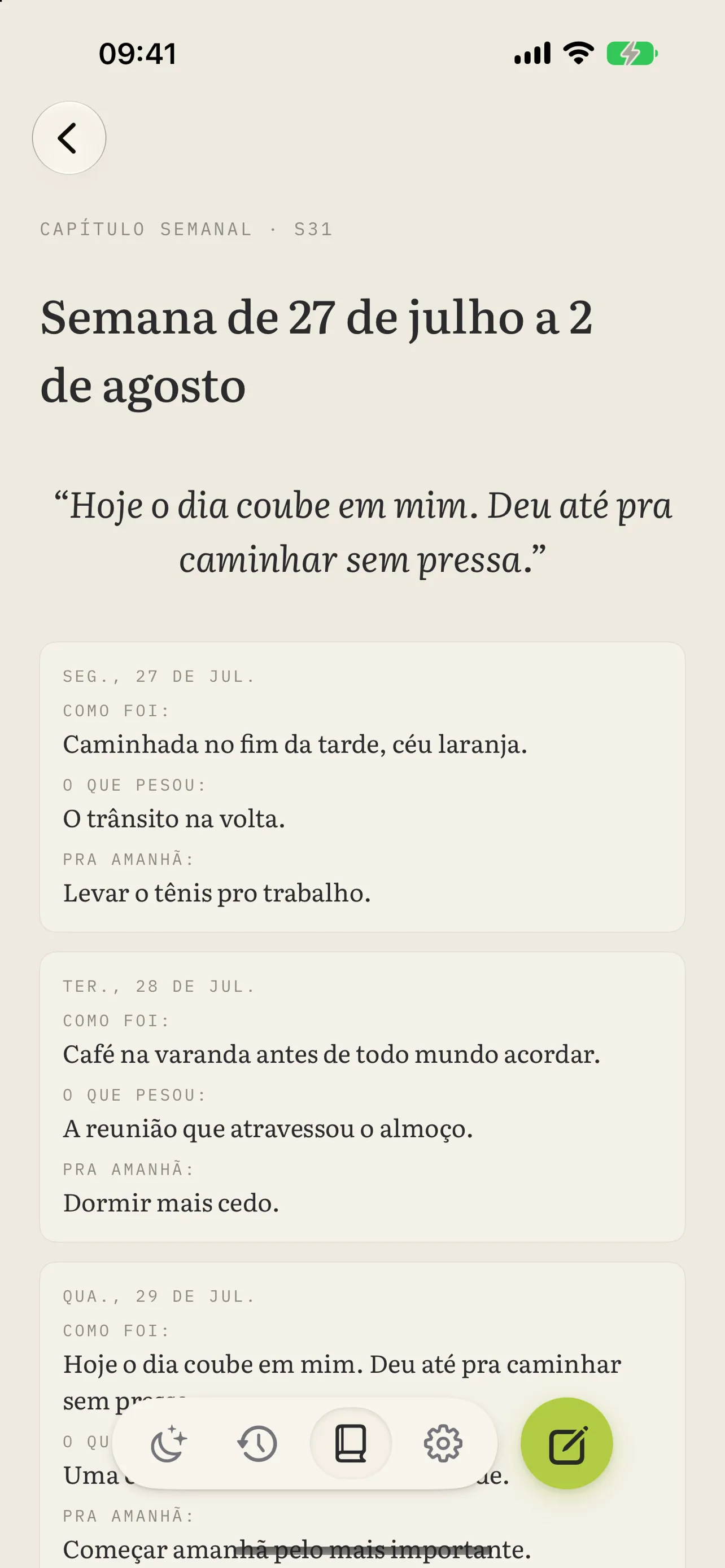 capitulo da semana