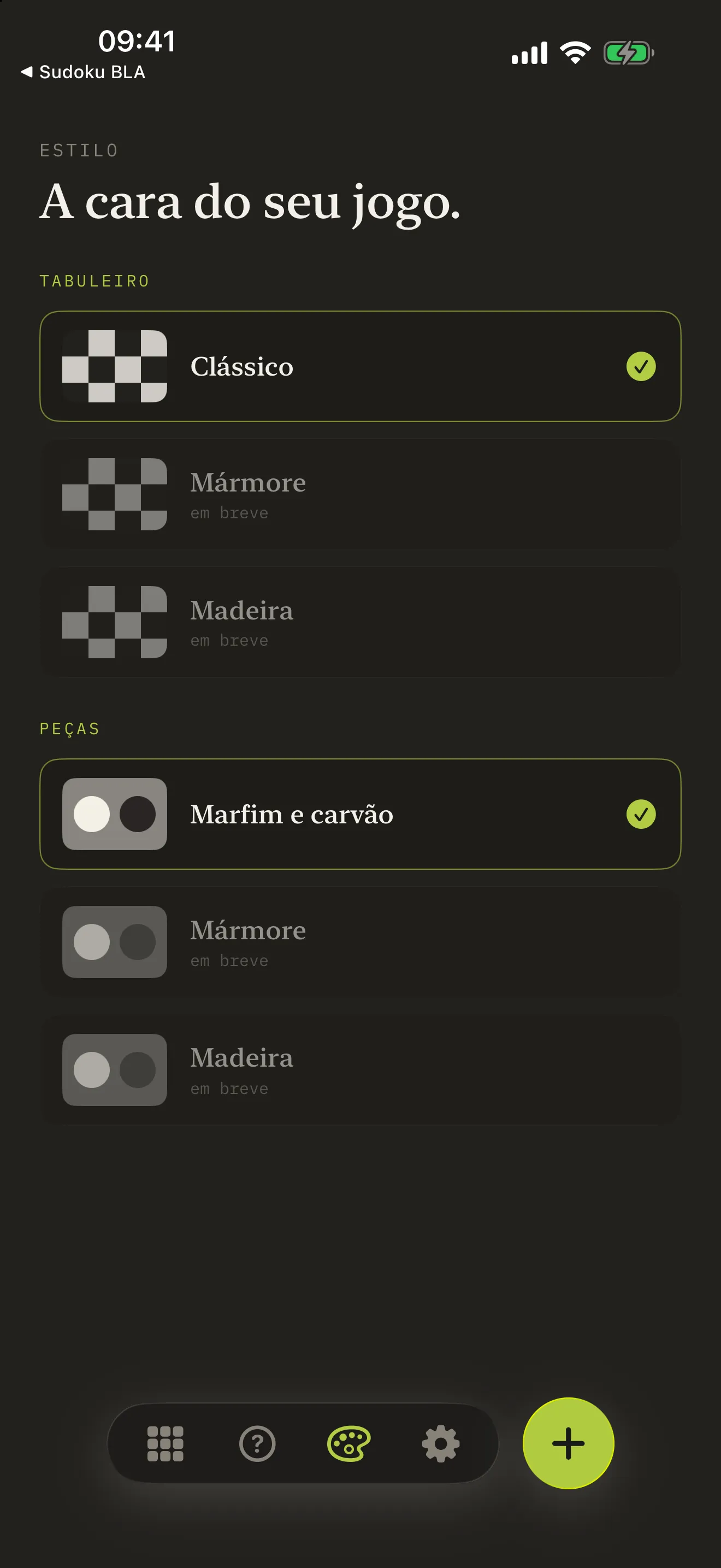 estilo escuro