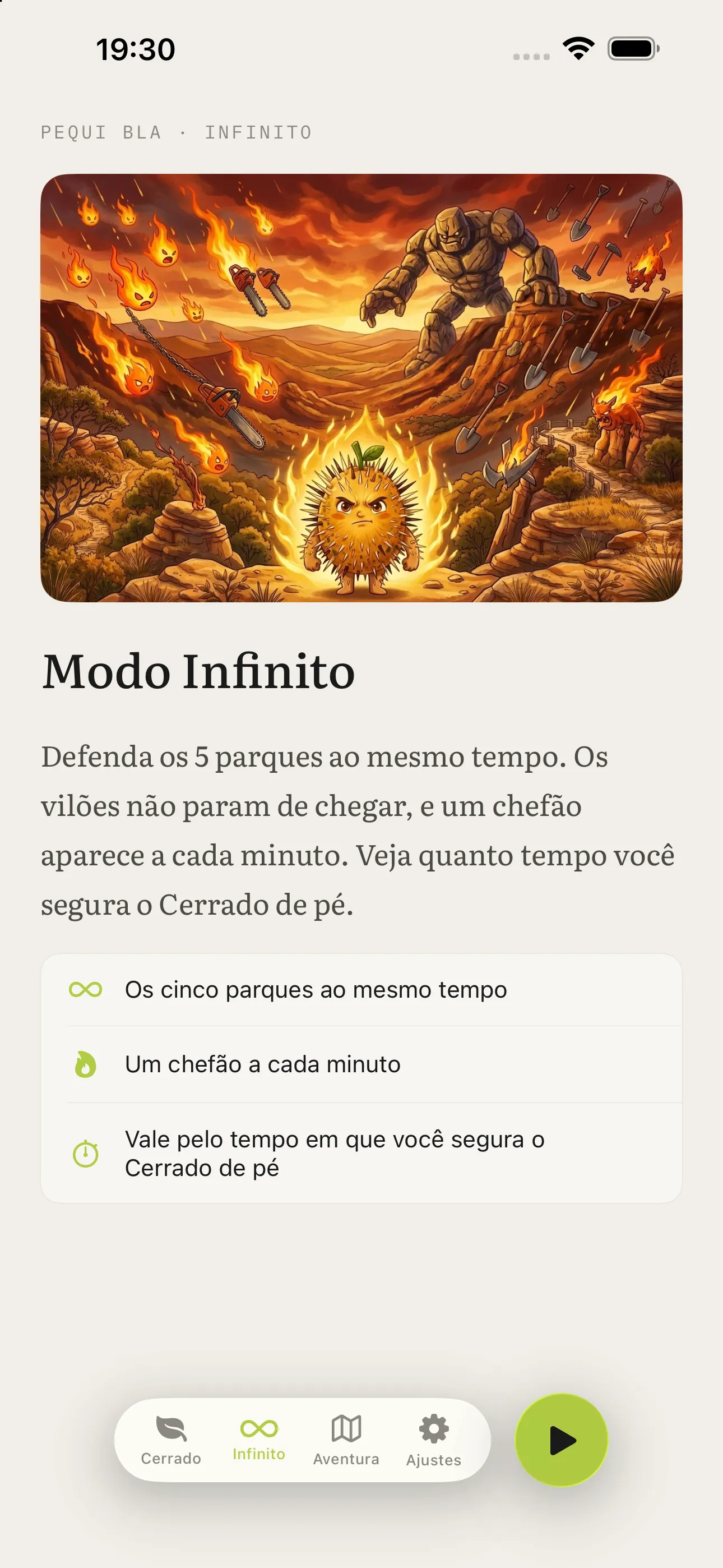 modo infinito